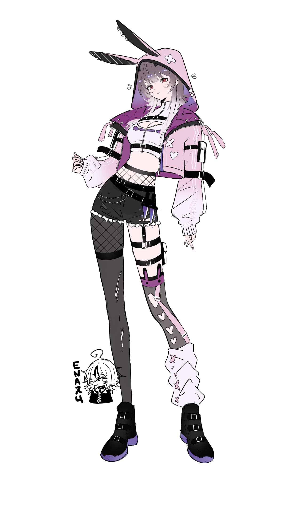 Full PixelEmii character design