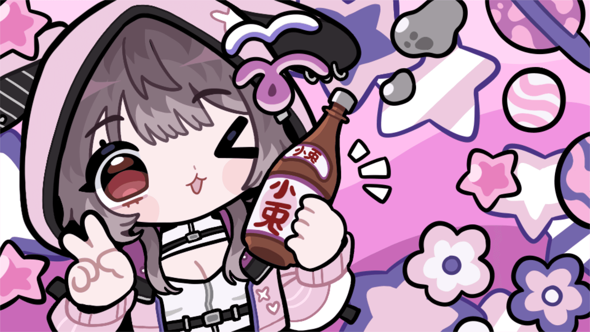 PixelEmii chibi banner artwork